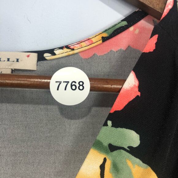 Gilli Women's V-Neck Floral Mini Dress Multicolor Size M - Picture 9 of 9